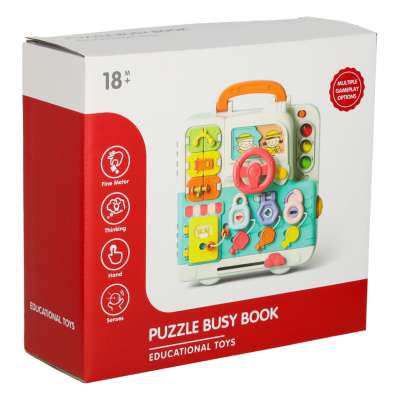 Sensory montessori manipulative board montessori case knobs teddy bear XXL light sound