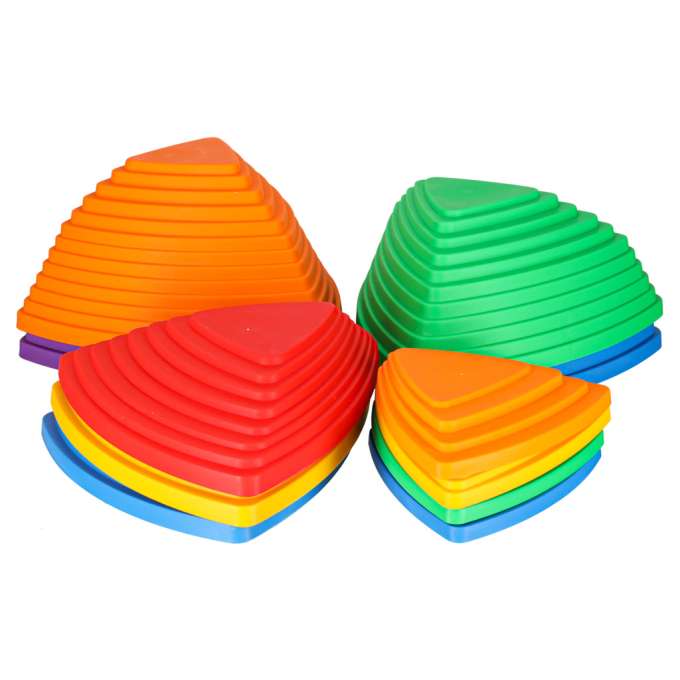 Sensory path river stones 11pcs color