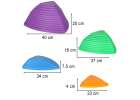 Sensory path river stones 11pcs color 13