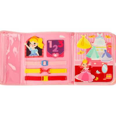 Sensory sensory montessori manipulative board backpack case pink