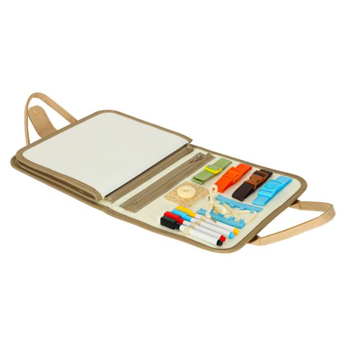 Sensory sensory montessori manipulative board dinosaur case