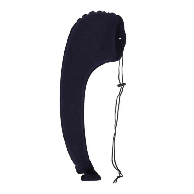 Shoulder inflatable side travel pillow with clip-on attachment