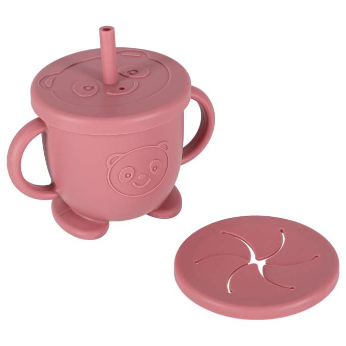Silicone children's dishes crab zest 9el c pink