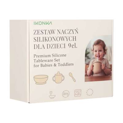 Silicone children's dishes crab zest 9el c pink