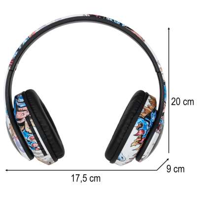 Słuchawki bezprzewodowe nauszne Bluetooth RGB Gaming Sport 150mAh
