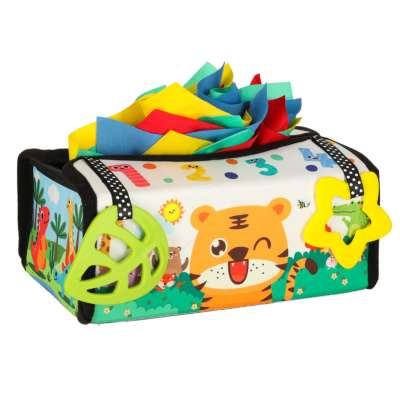 Sorter box with tissues sensory montessori mat 2in1