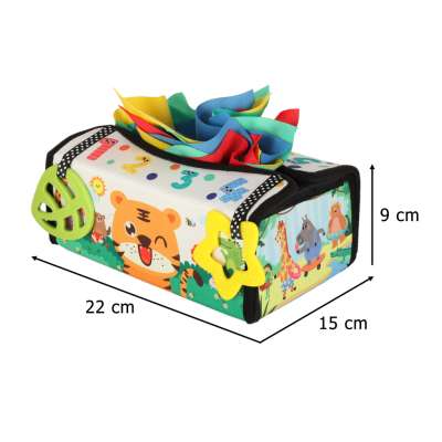 Sorter box with tissues sensory montessori mat 2in1