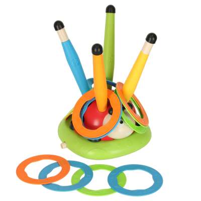 Sports dexterity game for children jumping rope target throw ladybird launcher 3in1