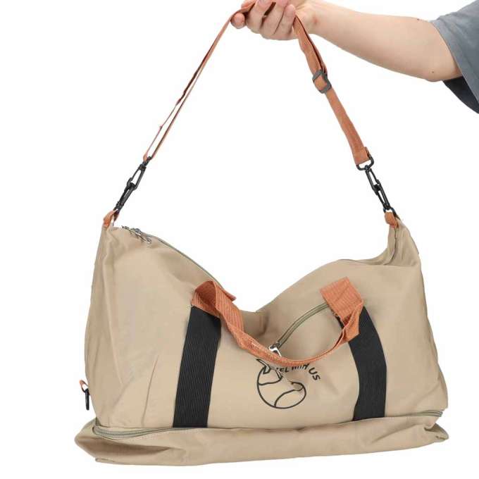 Sports travel bag hand luggage beige