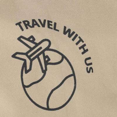 Sports travel bag hand luggage beige