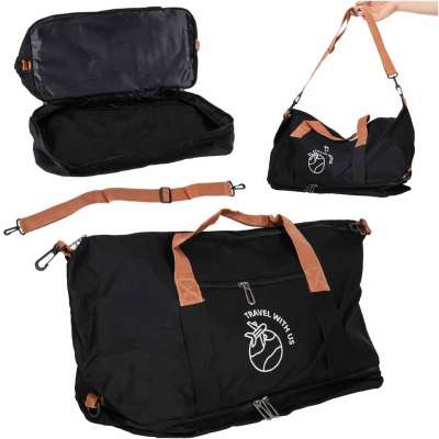Sports travel bag hand luggage black