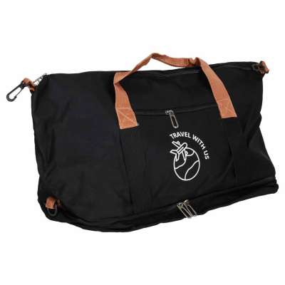 Sports travel bag hand luggage black