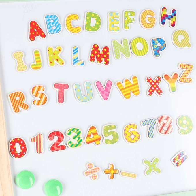 Tablica drewniana LULILO Kredo akcesoria kredy markery magnesy kosze 110cm