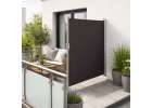 Terrace side screen awning retractable 160 x 300 cm grey 9