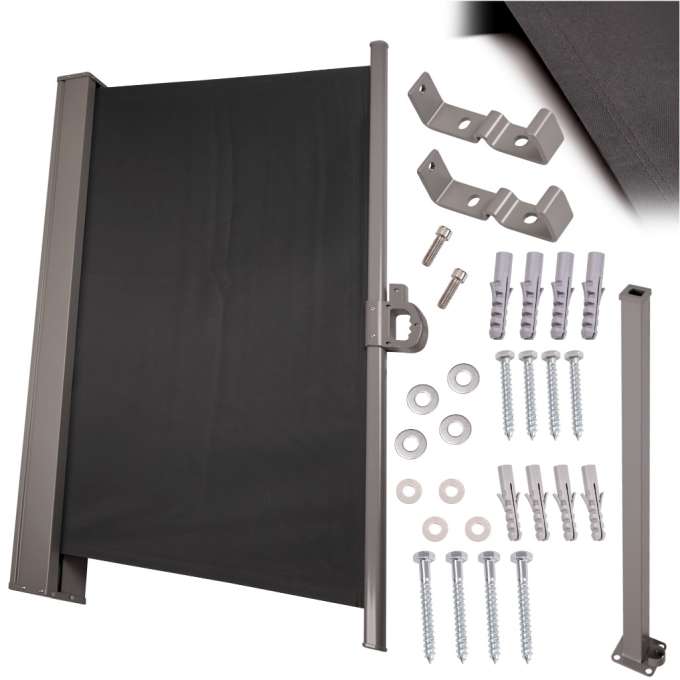 Terrace side screen awning retractable 200cm