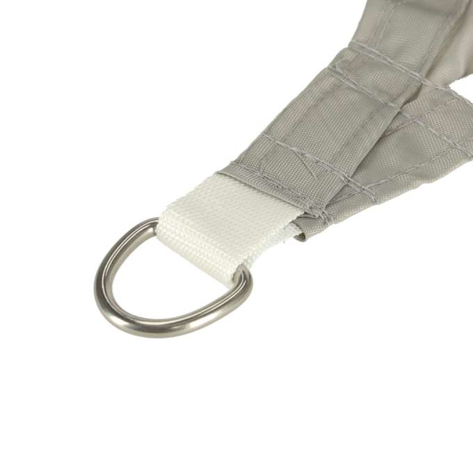 Terrace sunshade sail 4x3m square grey