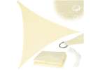 Terrace sunshade sail 4x4x4m triangle beige 1