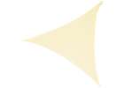 Terrace sunshade sail 4x4x4m triangle beige 2