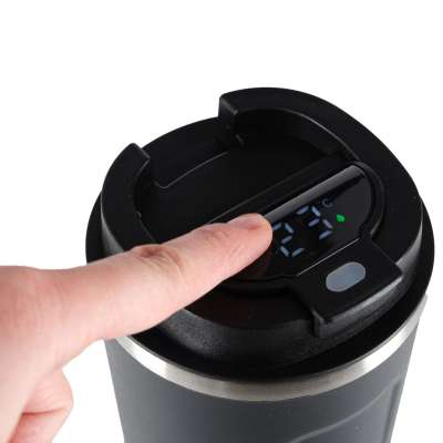Thermal mug bidon with mouthpiece thermos 500ml black
