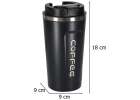 Thermal mug bidon with mouthpiece thermos 500ml black 11