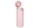 Thermal mug bidon with mouthpiece thermos LED 420ml pink 3