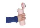 Thermal mug bidon with mouthpiece thermos LED 420ml pink 6