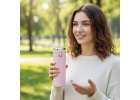 Thermal mug bidon with mouthpiece thermos LED 420ml pink 10