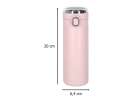 Thermal mug bidon with mouthpiece thermos LED 420ml pink 11