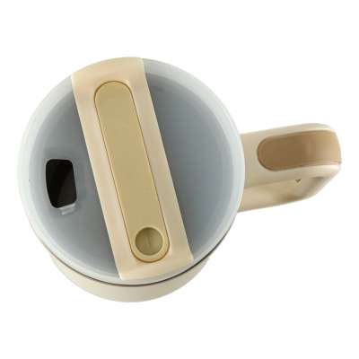Thermal mug with handle thermos 1200ml cream