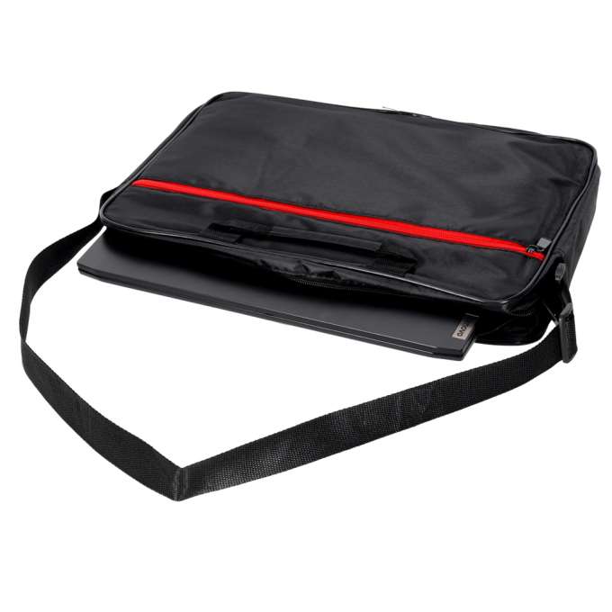 Torba na laptopa 15,6 cali etui pokrowiec z paskiem teczka damska męska czarna