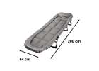 Tourist field bed foldable 200x64x32cm 2