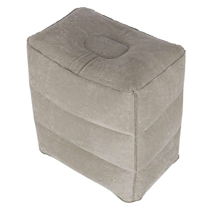 Tourist inflatable footrest grey