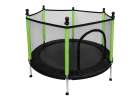 Trampolina do domu ogrodu dla dzieci siatka piłki 140cm 55inch zielona 2