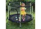 Trampolina do domu ogrodu dla dzieci siatka piłki 140cm 55inch zielona 7