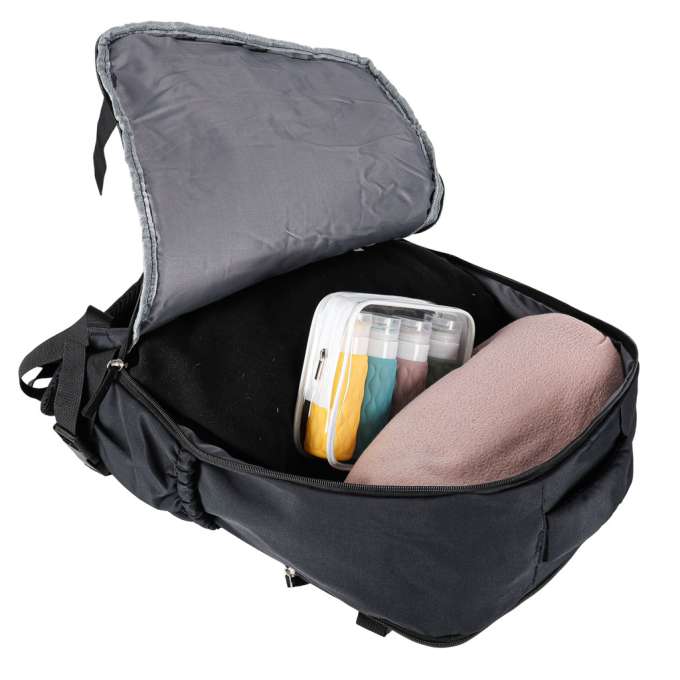 Travel backpack luggage black 45x30 cm