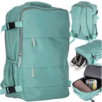 Travel backpack luggage green 45x30 cm