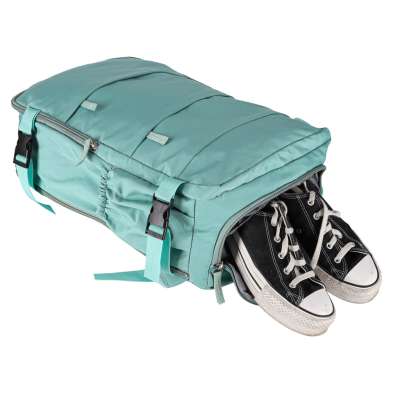 Travel backpack luggage green 45x30 cm