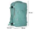 Travel backpack luggage green 45x30 cm 13