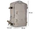 Travel backpack luggage grey 45x30 cm 13