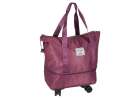 Travel bag on wheels foldable 3 sizes fiol 6