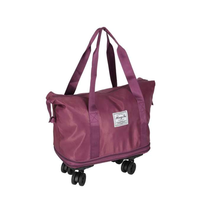 Travel bag on wheels foldable 3 sizes fiol