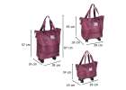 Travel bag on wheels foldable 3 sizes fiol 13