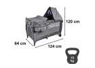 Travel crib folding two-level changing table max. 15kg 2
