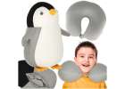Travel cushion 2in1 neck cornet for car aeroplane penguin mascot 1