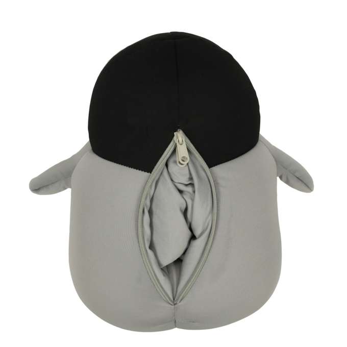 Travel cushion 2in1 neck cornet for car aeroplane penguin mascot