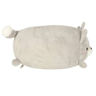 Travel cushion 2in1 neck roll for aeroplane car mascot cat