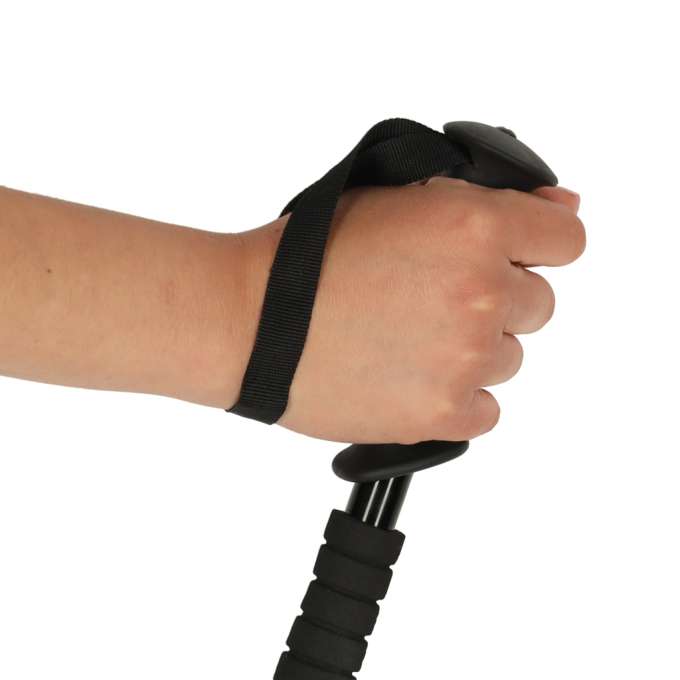 Trekking poles for Nordic walking folding 2 pieces black