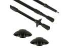 Trekking poles for Nordic walking folding 2 pieces black 4