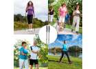 Trekking poles for Nordic walking folding 2 pieces black 9