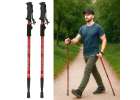 Trekking poles for Nordic walking folding 2 pieces red 7